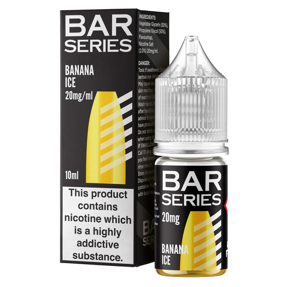 Bar Series Banana Ice 10ml Nic Salt - 20mg