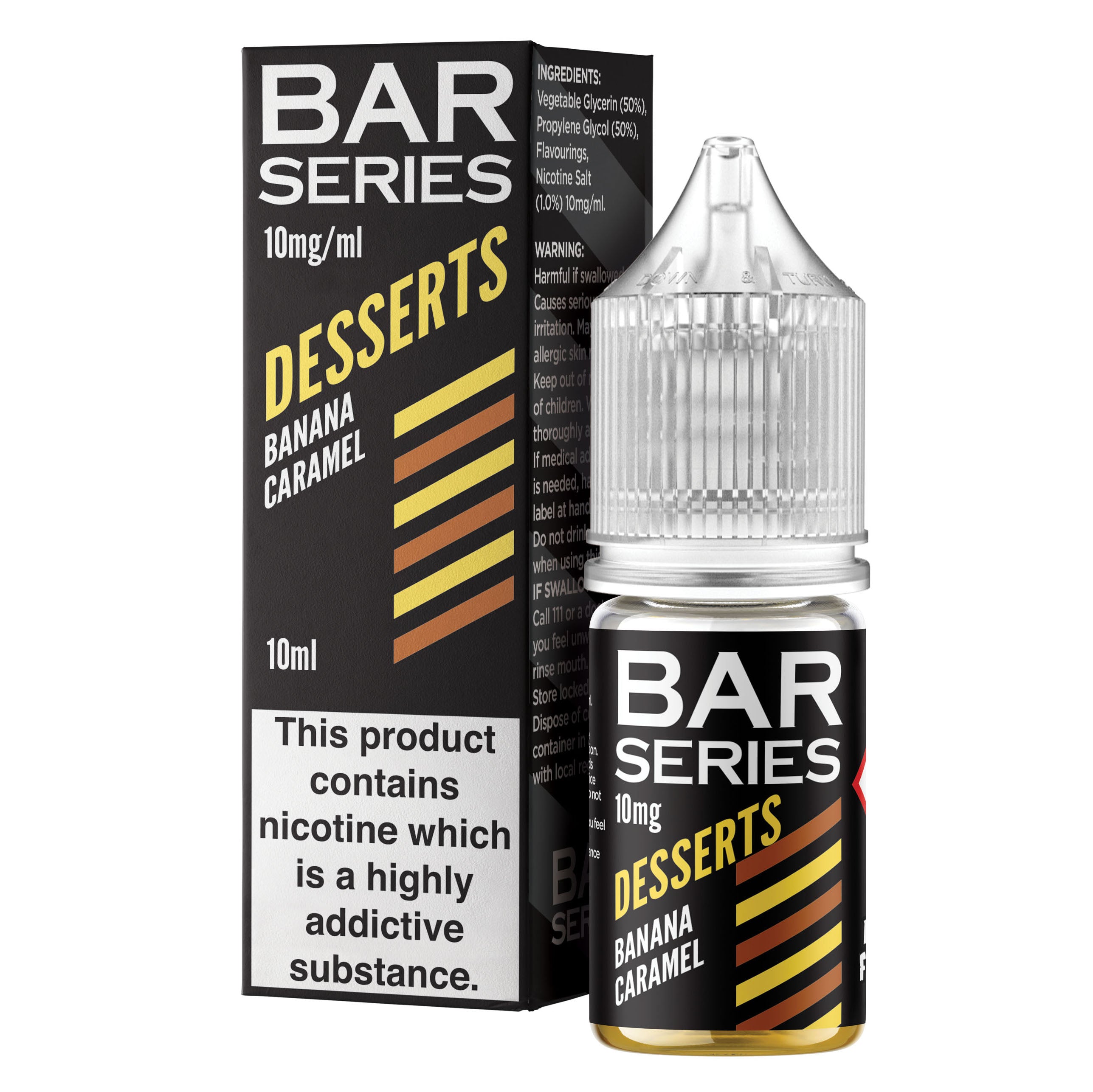 Bar Series Desserts Banana Caramel 10ml Nic Salt - 10mg