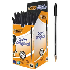 BiC Cristal Original Black Pens 50pk