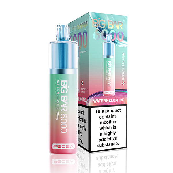 Feoba BIG BAR 6000 Disposable Vape 20mg - Watermelon Ice