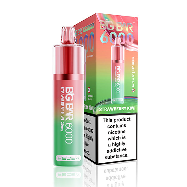 Feoba BIG BAR 6000 Disposable Vape 20mg - Strawberry Kiwi