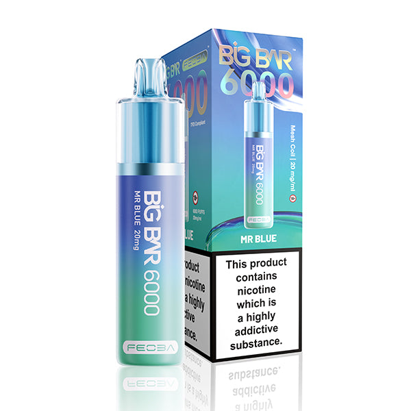 Feoba BIG BAR 6000 Disposable Vape 20mg - Mr Blue