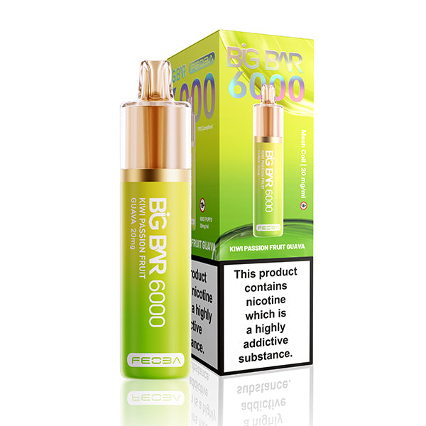 Feoba BIG BAR 6000 Disposable Vape 20mg - Kiwi Passion Fruit Guava