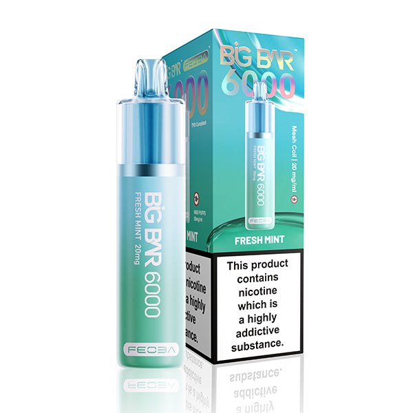 Feoba BIG BAR 6000 Disposable Vape 20mg - Fresh Mint