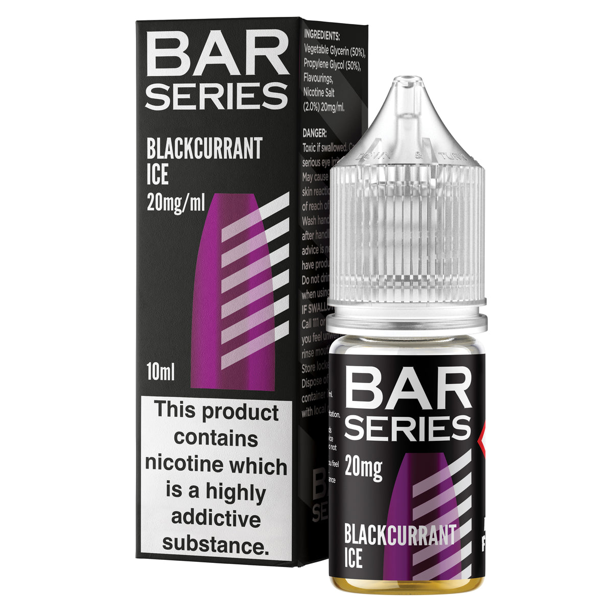 Bar Series Blackcurrant Ice 10ml Nic Salt - 20mg