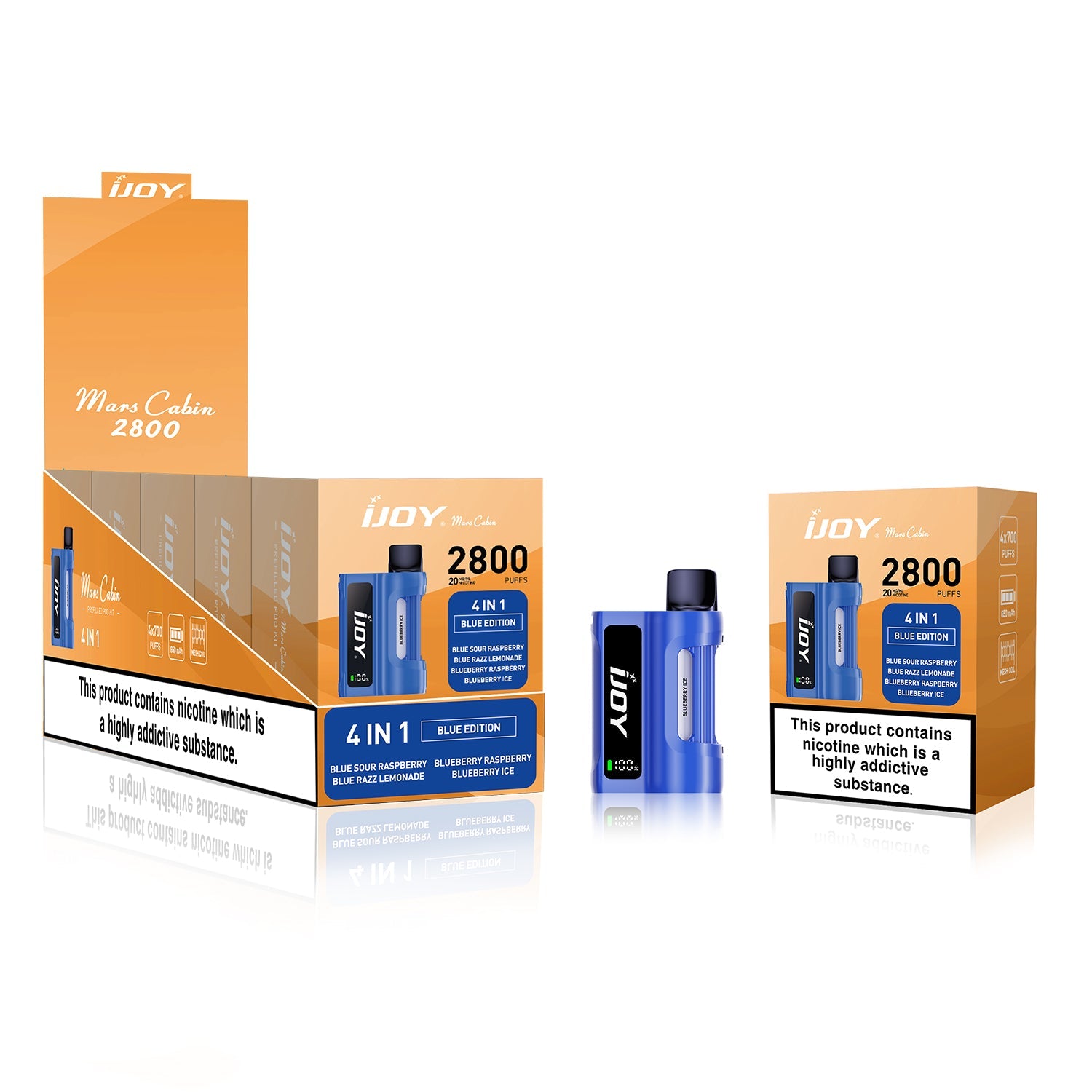 IJOY Mars Cabin 2800 Disposable Vape Device - Blue Edition Pack