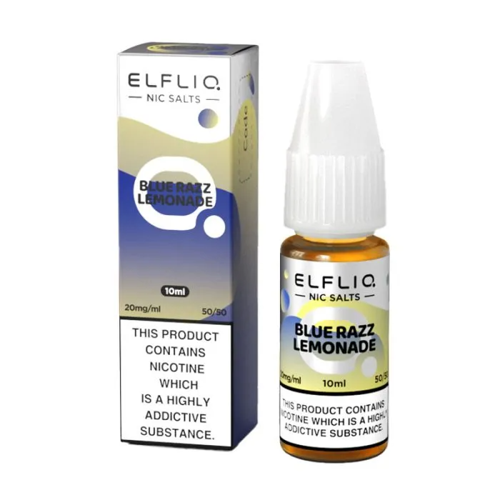 ELFLIQ Official Elf Bar Nic Salt 10ml Blue Razz Lemonade 10mg