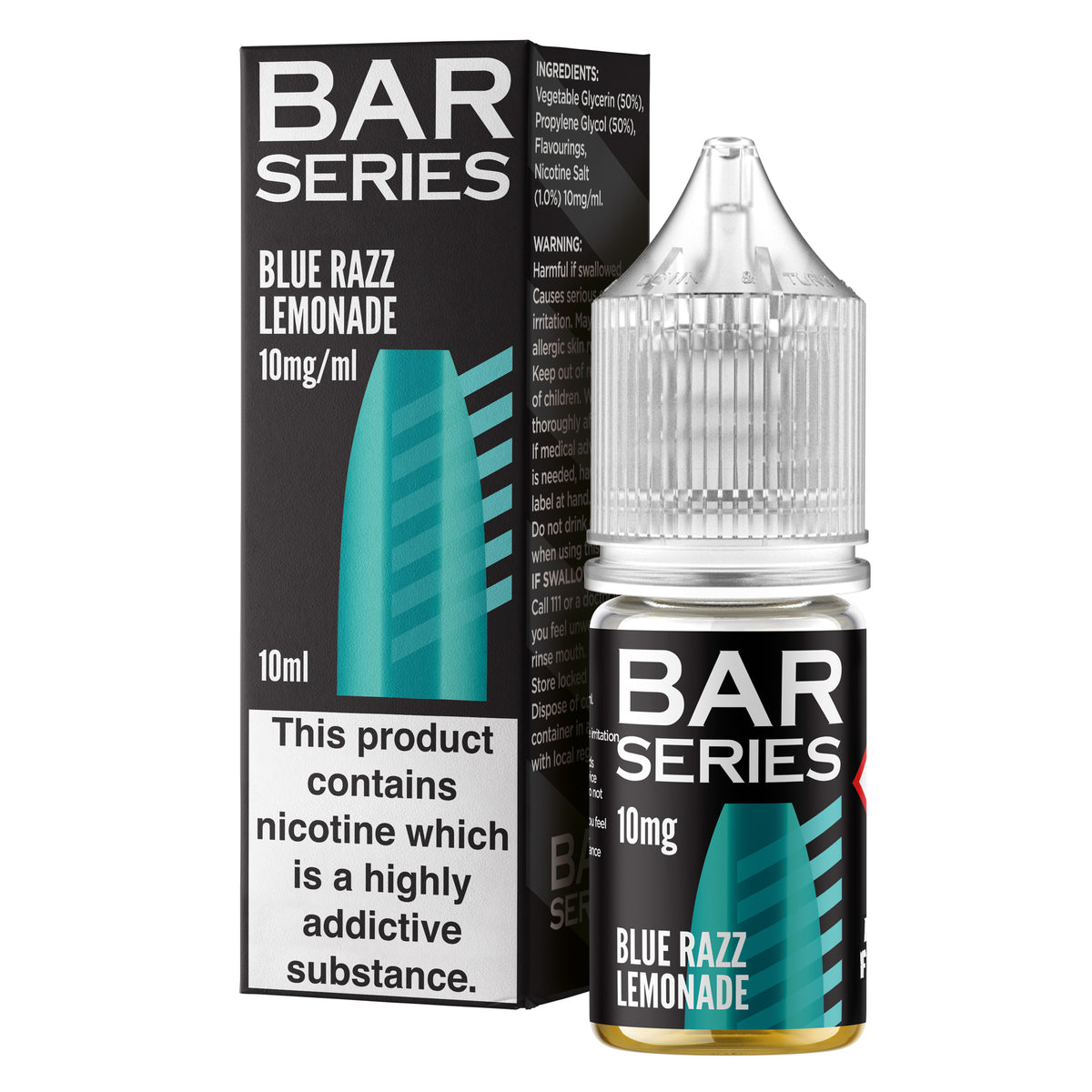 Bar Series Blue Razz Lemonade 10ml Nic Salt - 10mg