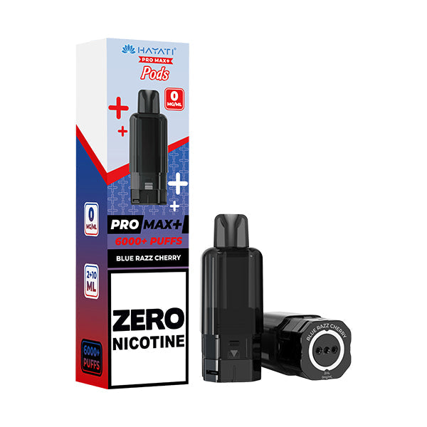 Hayati Pro Max 6000 + Prefilled Pod ZERO NICOTINE - Blue Razz Cherry
