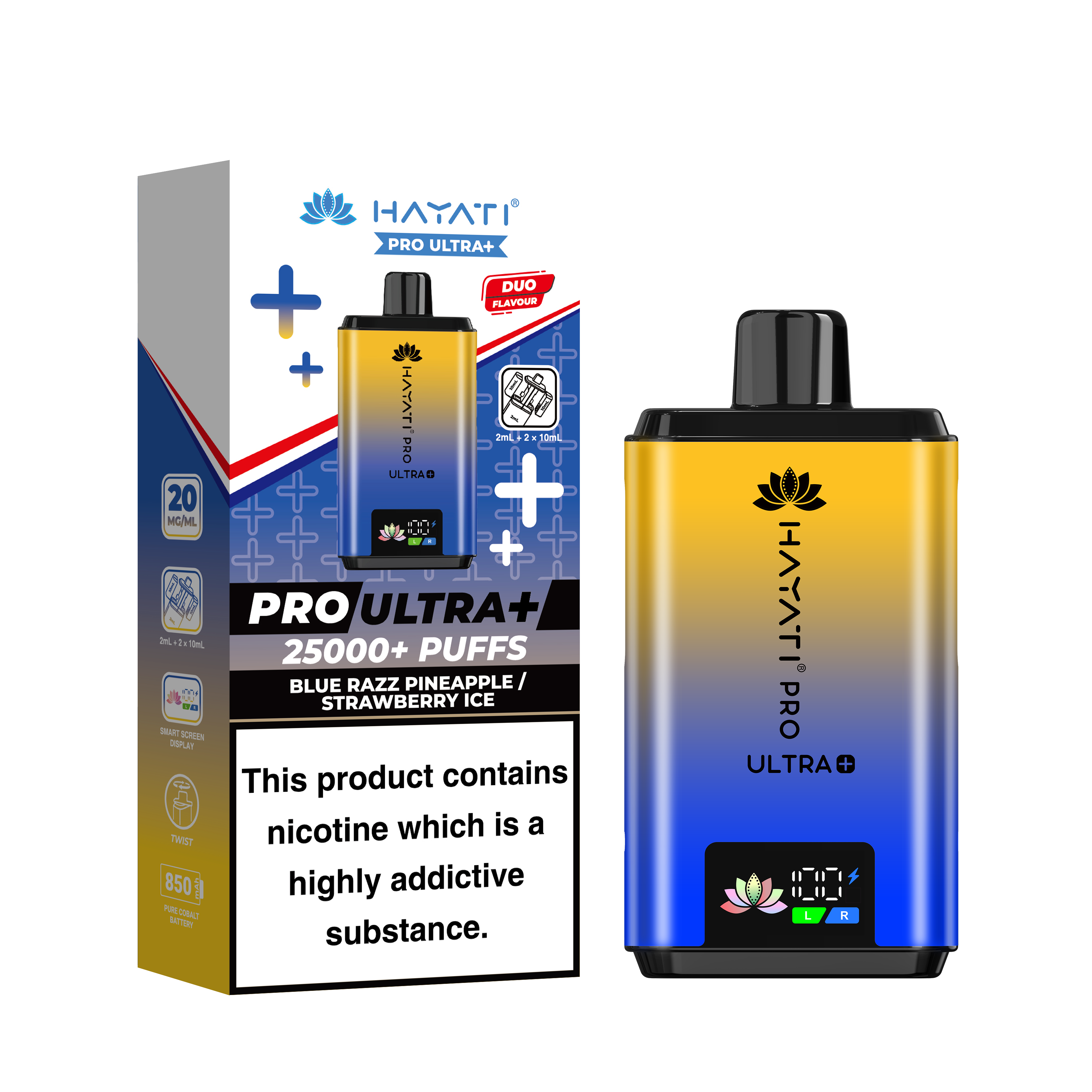 Hayati Pro Ultra + 25K Prefilled Pod Kit