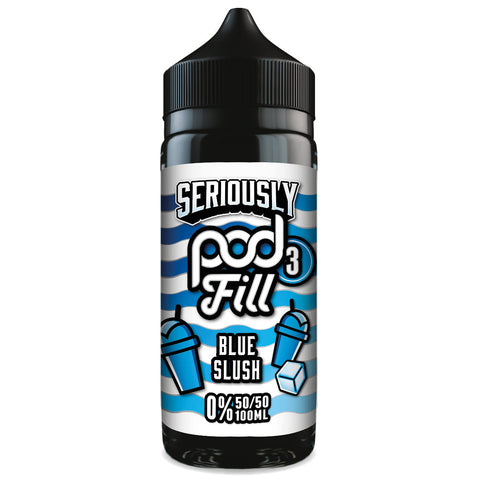 Seriously Pod Fill X3 Blue Slush 0mg 100ml Shortfill