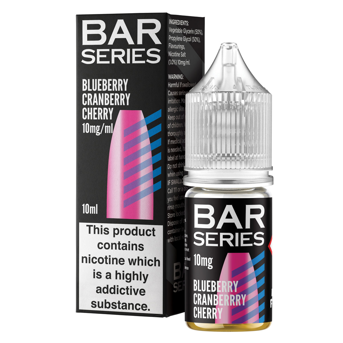 Bar Series Blueberry Cranberry Cherry 10ml Nic Salt - 10mg