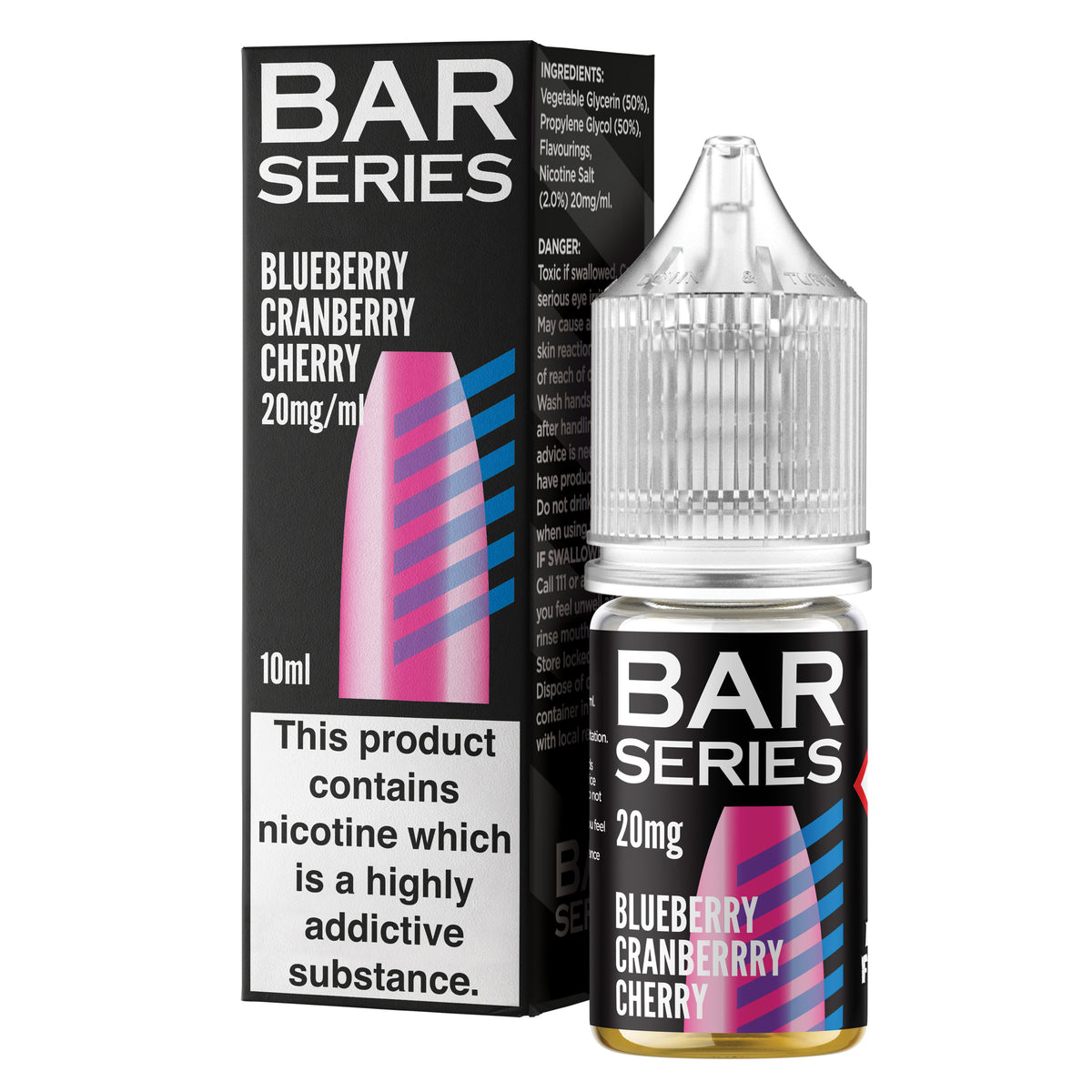 Bar Series Blueberry Cranberry Cherry 10ml Nic Salt - 20mg