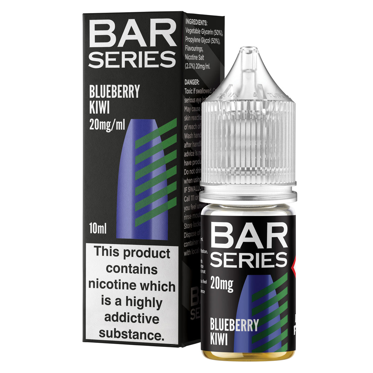 Bar Series Blueberry Kiwi 10ml Nic Salt - 20mg