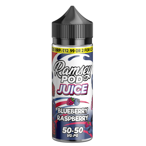 Ramsey Pod Juice Blueberry Raspberry 100ml Shortfill