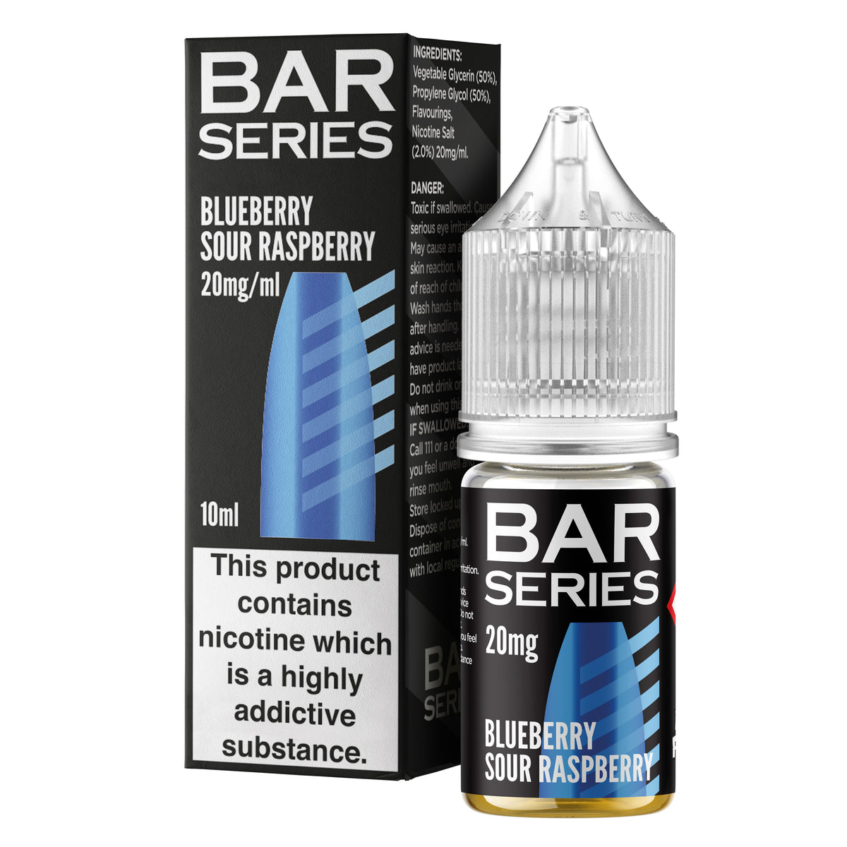 Bar Series Blueberry Sour Raspberry 10ml Nic Salt - 20mg