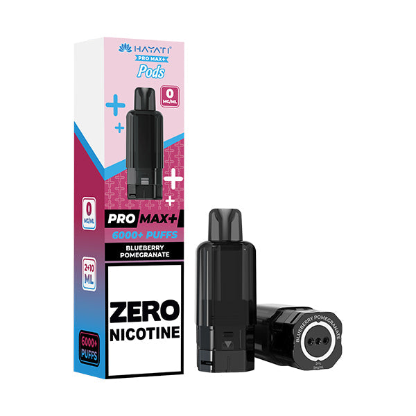 Hayati Pro Max 6000 + Prefilled Pod ZERO NICOTINE - Blueberry Pomegranate