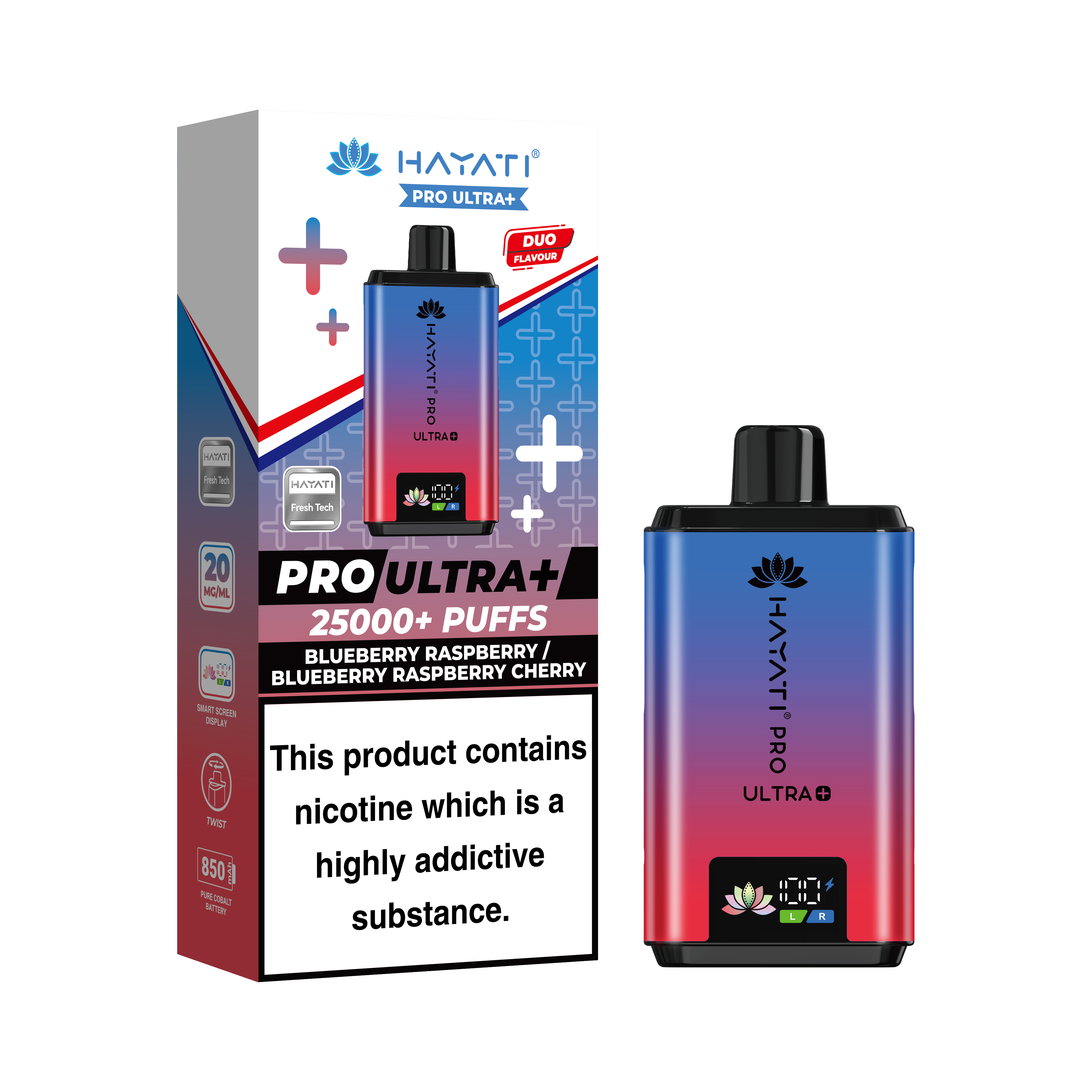 Hayati Pro Ultra + 25K Prefilled Pod Kit