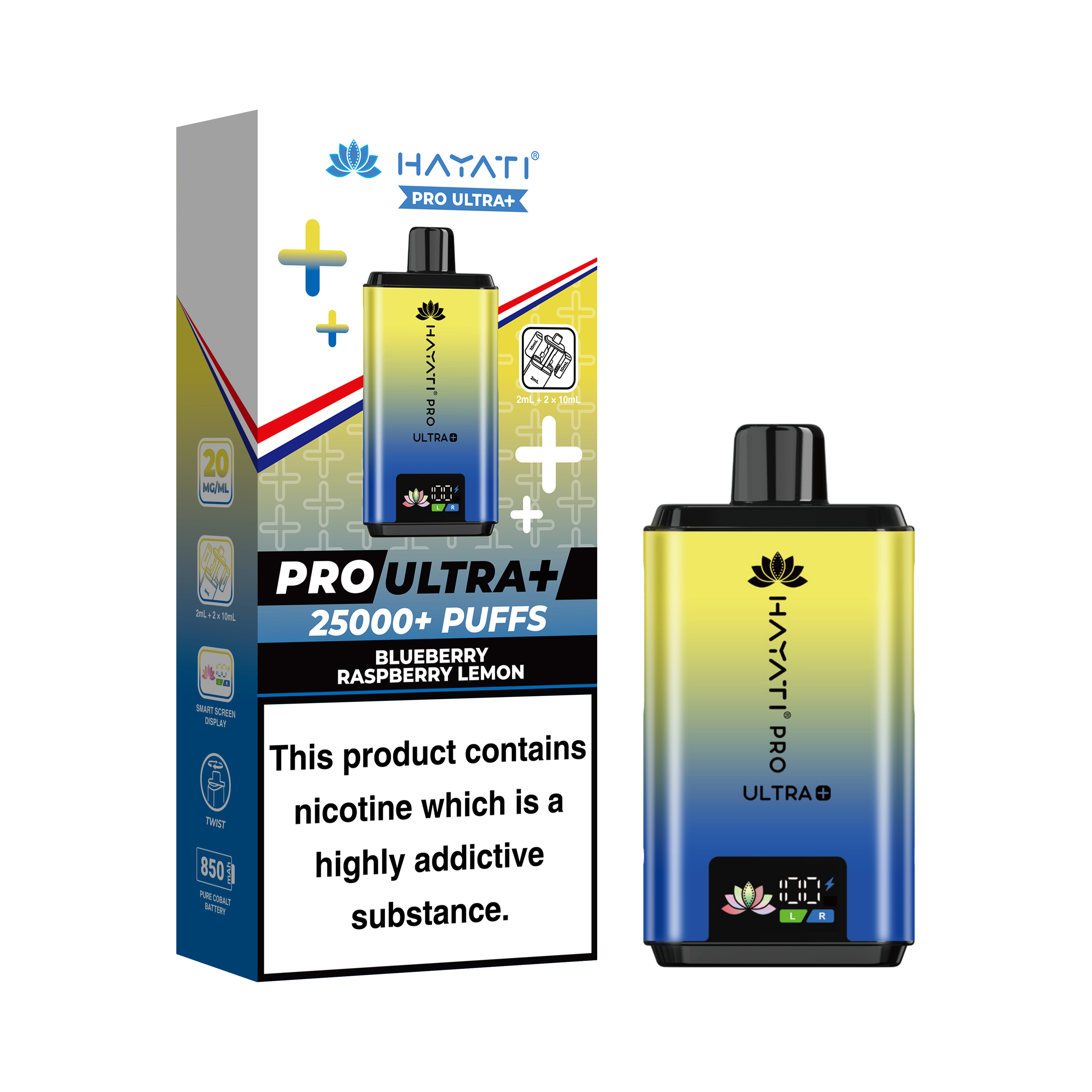 Hayati Pro Ultra + 25K Prefilled Pod Kit