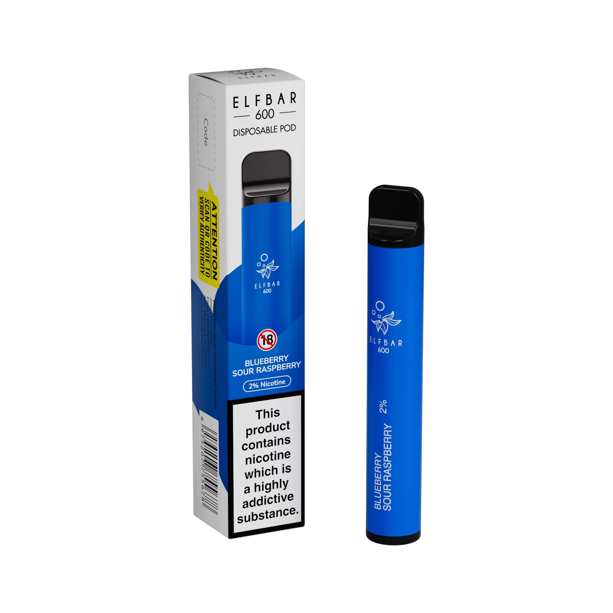 Elf Bar 600 Disposable Vape Device 20mg