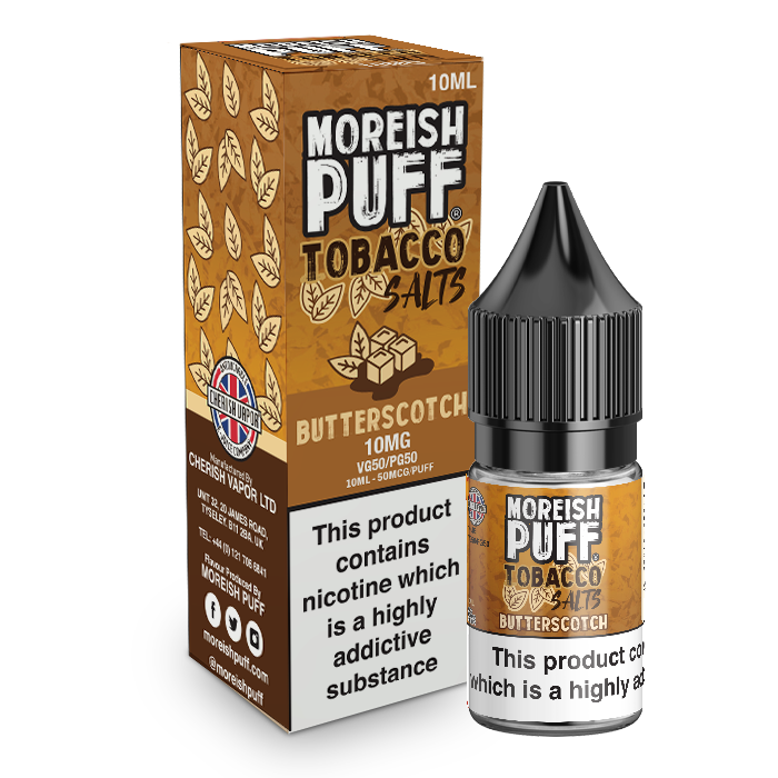 Moreish Puff Tobacco 10ml Nic Salt 20mg