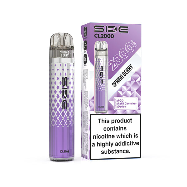 SKE CL2000 Prefilled Pod Vape Kit - Spring Berry