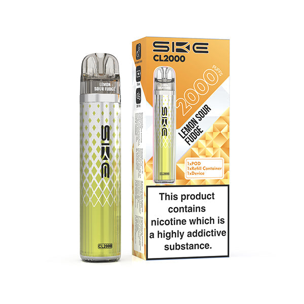 SKE CL2000 Prefilled Pod Vape Kit - Lemon Sour Fudge