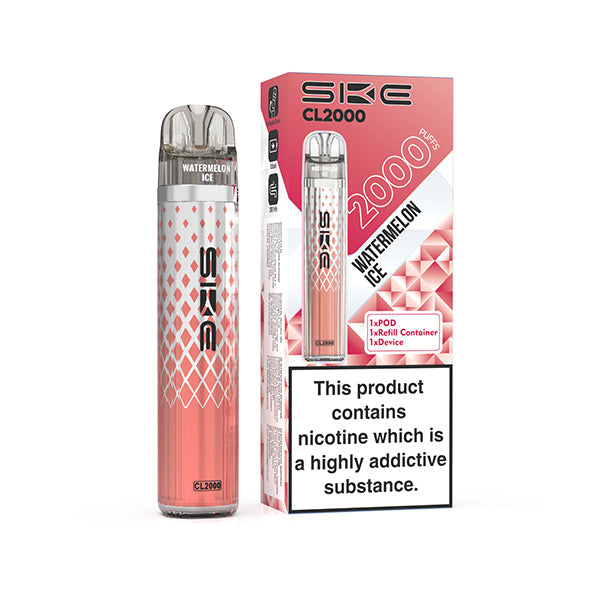 SKE CL2000 Prefilled Pod Vape Kit - Watermelon Ice