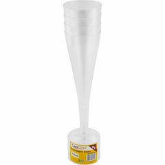 CaterGold Reusable Champagne Glass 120ml 4pk