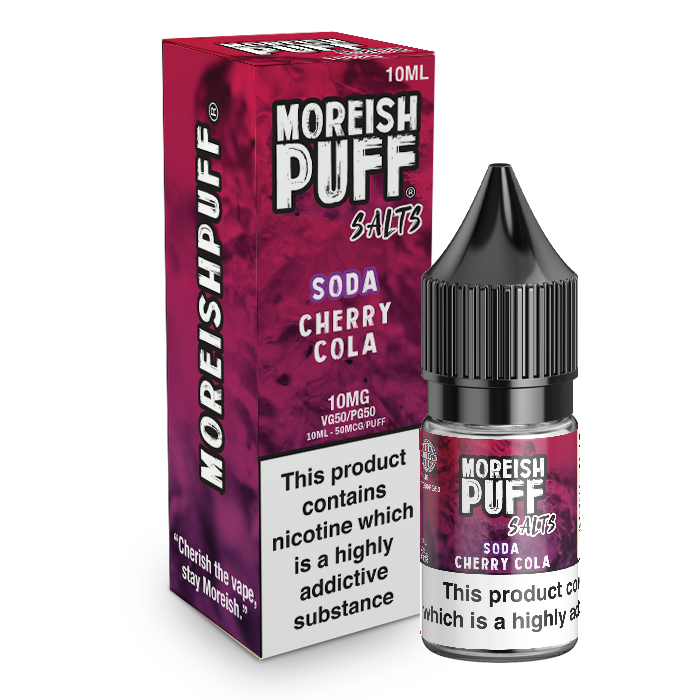 Moreish Puff Cherry Cola Soda Nic Salt 10ml