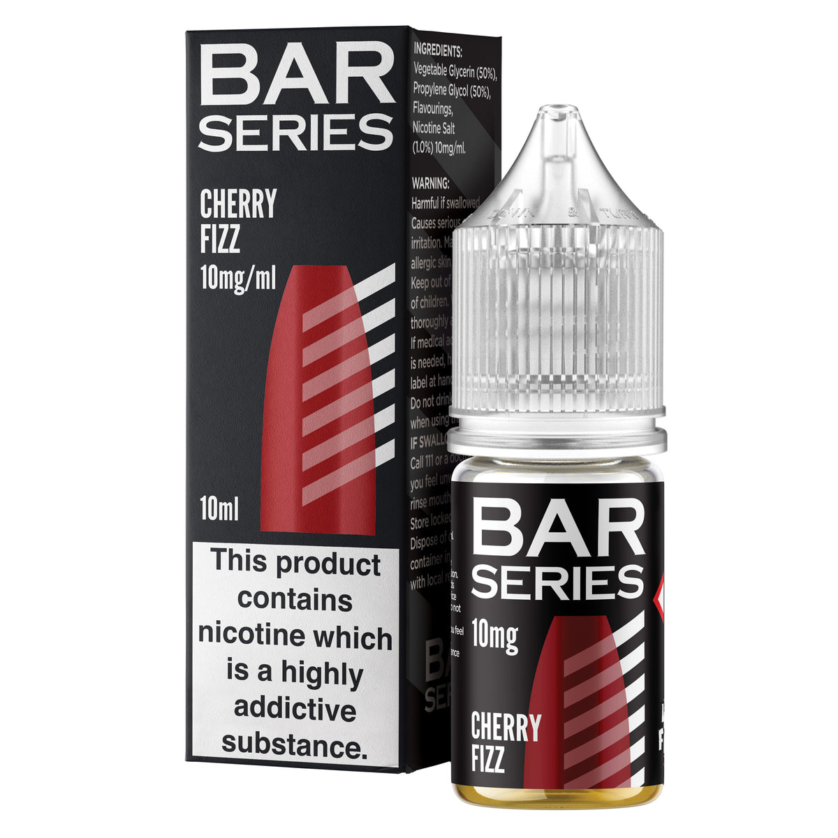 Bar Series Cherry Fizz 10ml Nic Salt - 10mg