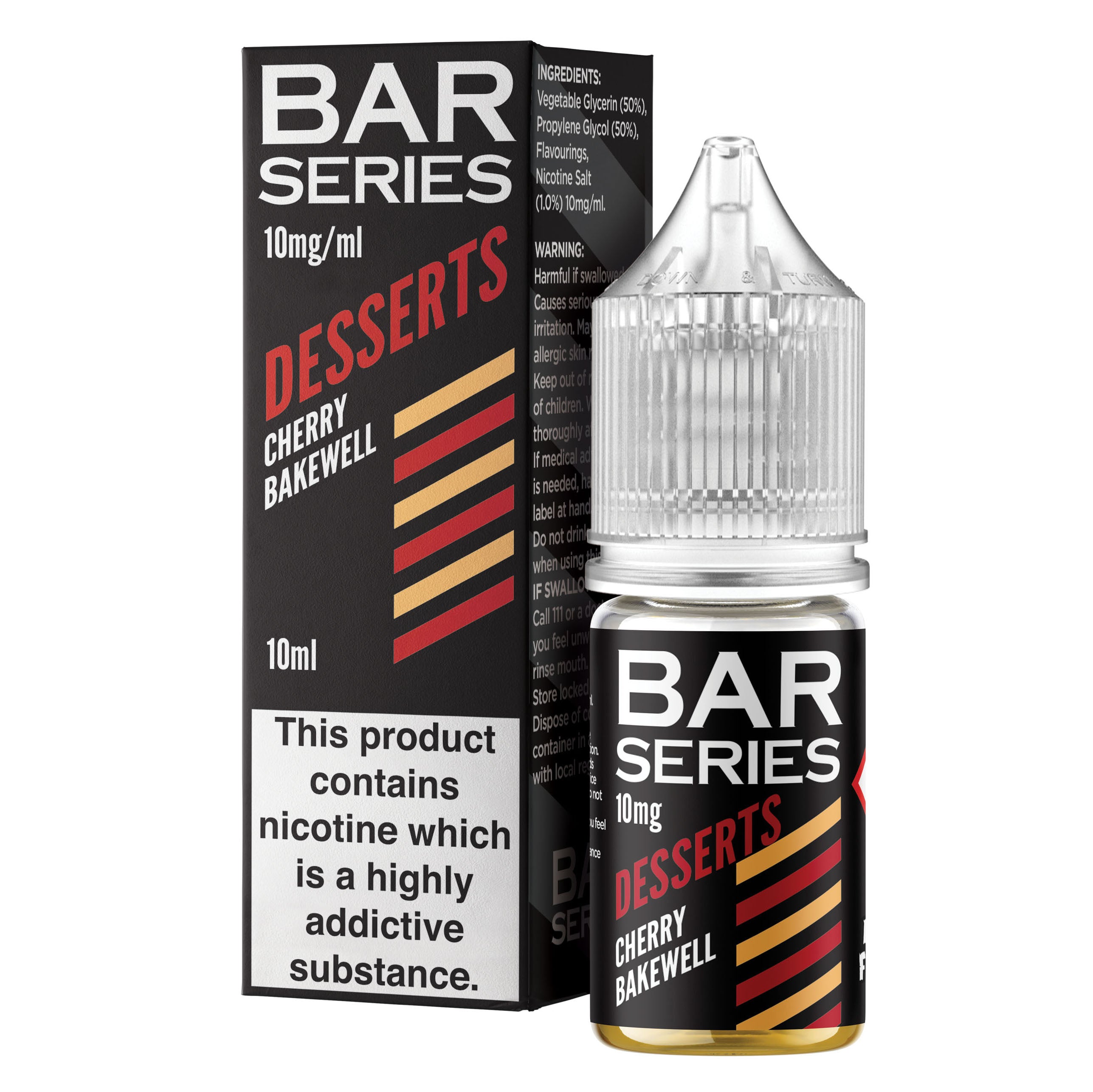 Bar Series Desserts Cherry Bakewell 10ml Nic Salt - 10mg