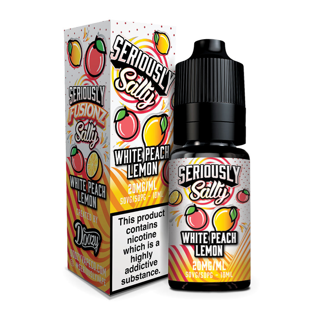 White Peach Lemon Seriously Fusionz Salty 10ml Nic Salt