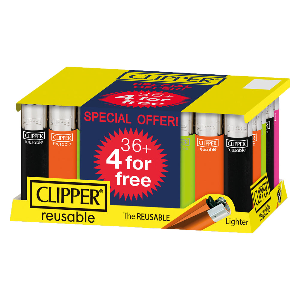 Clipper CL1C110 Classic Lighters Solid Colours 40pk