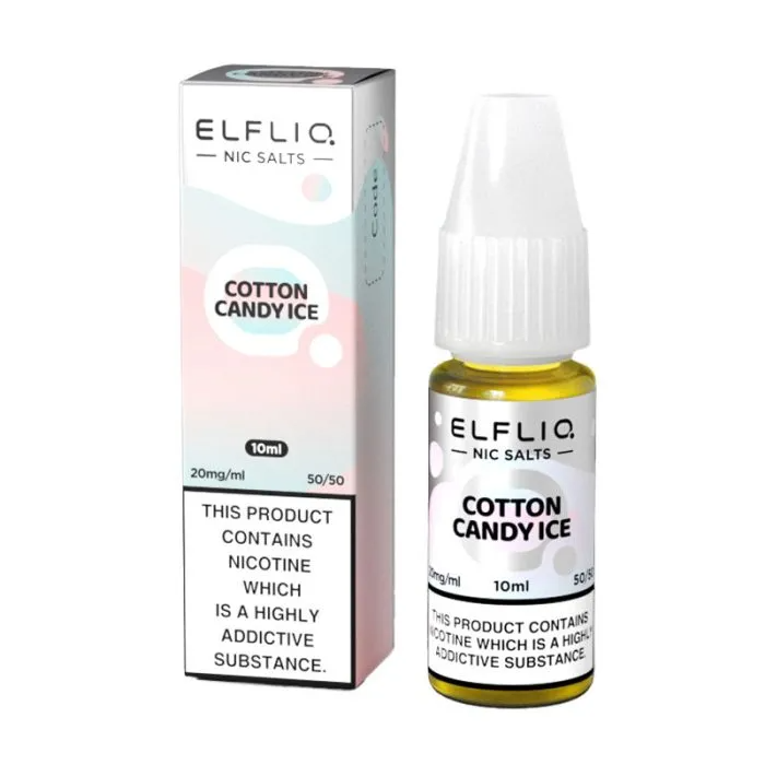 ELFLIQ Official Elf Bar Nic Salt 10ml P&B Cloudd (Cotton Candy Ice) 10mg