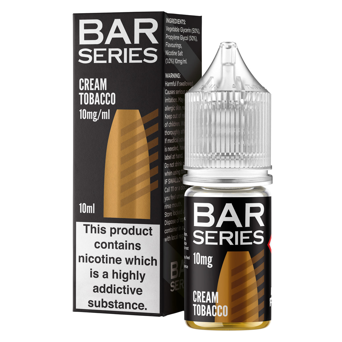 Bar Series Cream Tobacco 10ml Nic Salt - 10mg