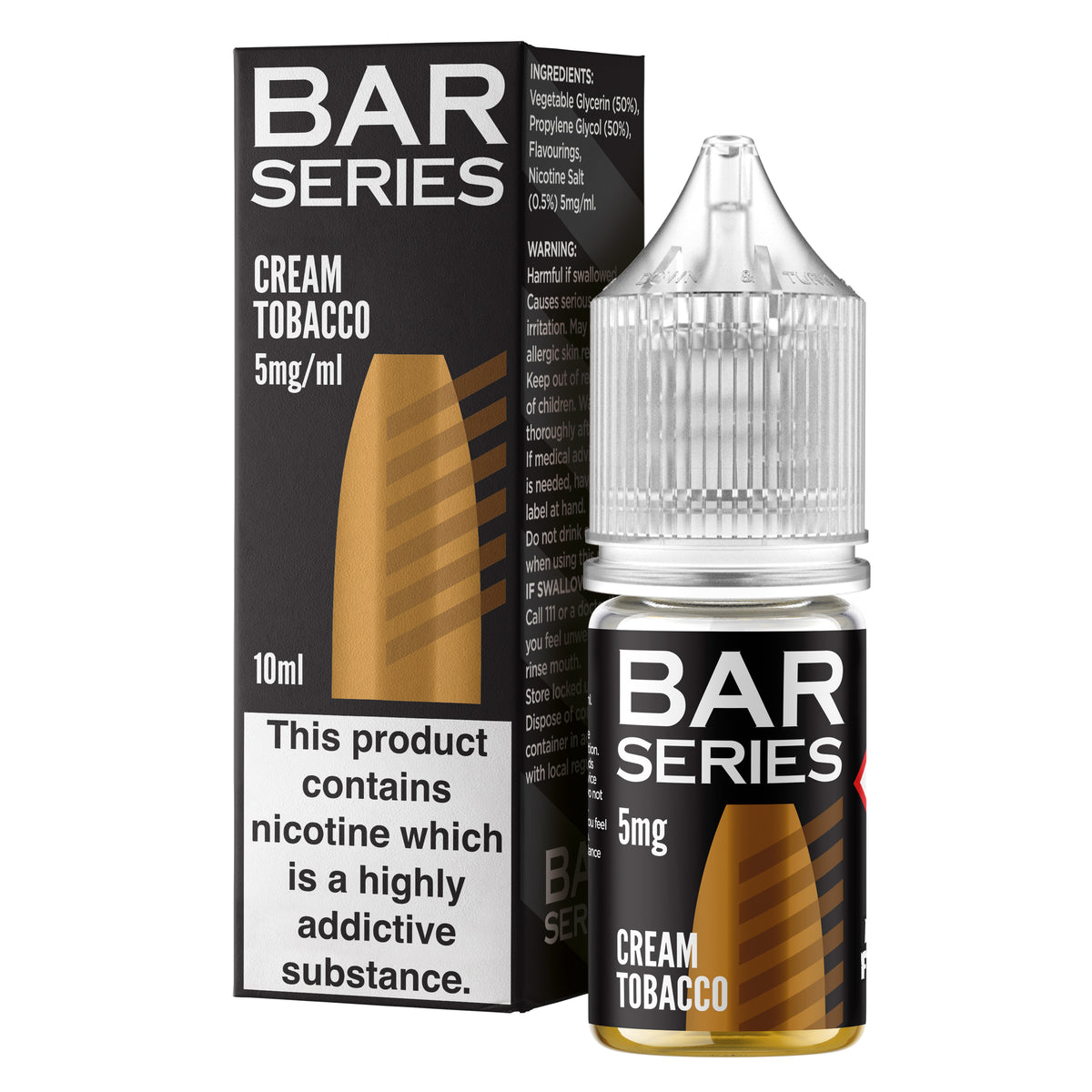 Cream Tobacco Nic Salt by Bar Series - Nic Salts UK