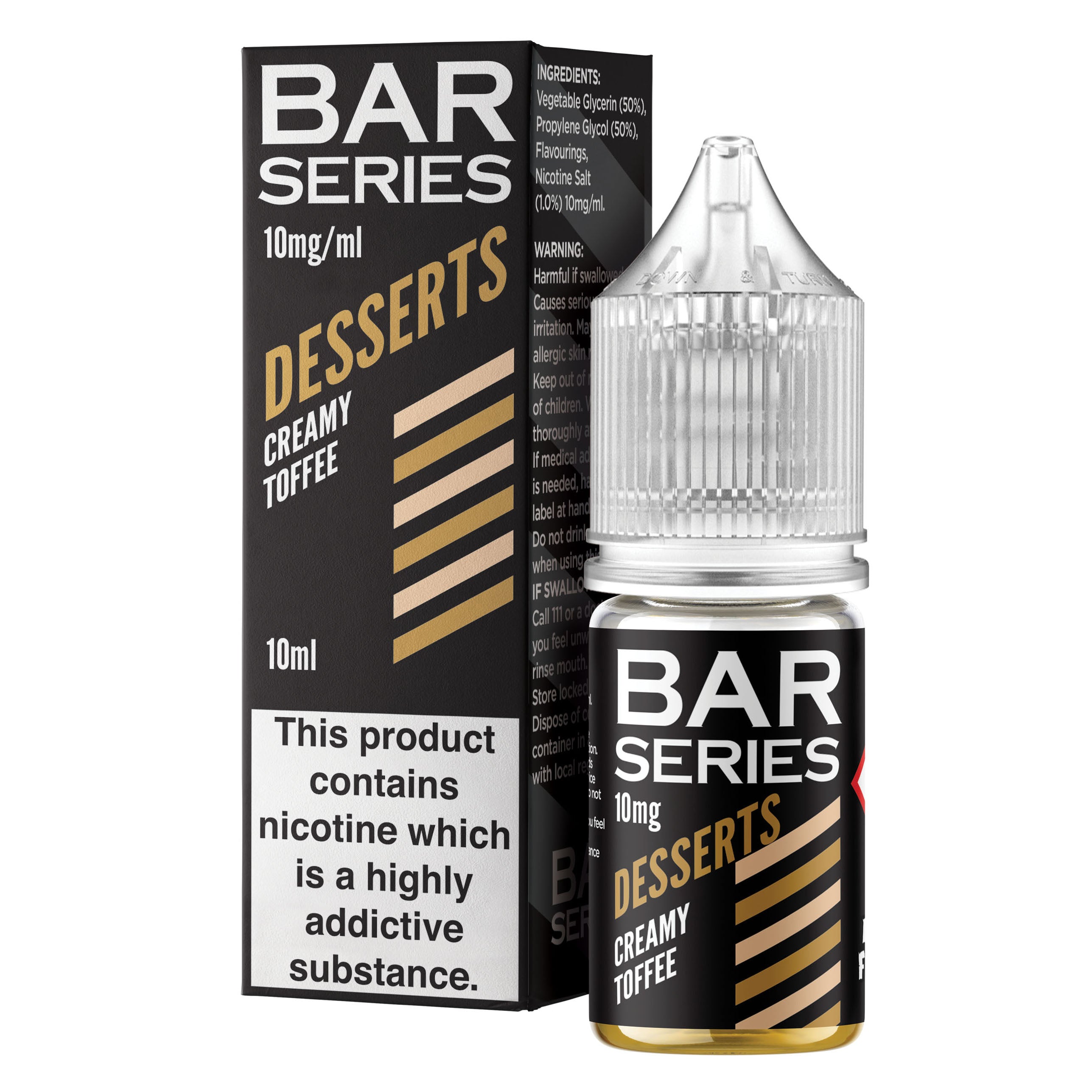 Bar Series Desserts Creamy Toffee 10ml Nic Salt - 10mg