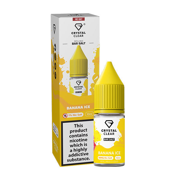 Banana Ice Nic Salt by Crystal Clear 10mg - Nic Salts UK