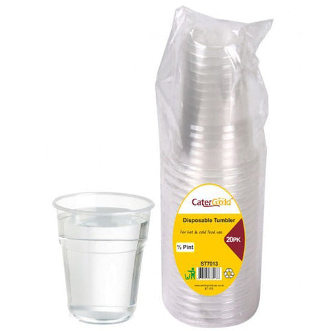 CaterGold Disposable Plastic Cups