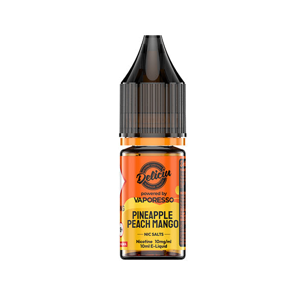 Pineapple Peach Mango Nic Salt by Deliciu 10mg - Nic Salts UK