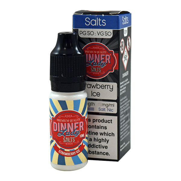 Dinner Lady Nic Salt Strawberry Ice 10ml E-Liquid