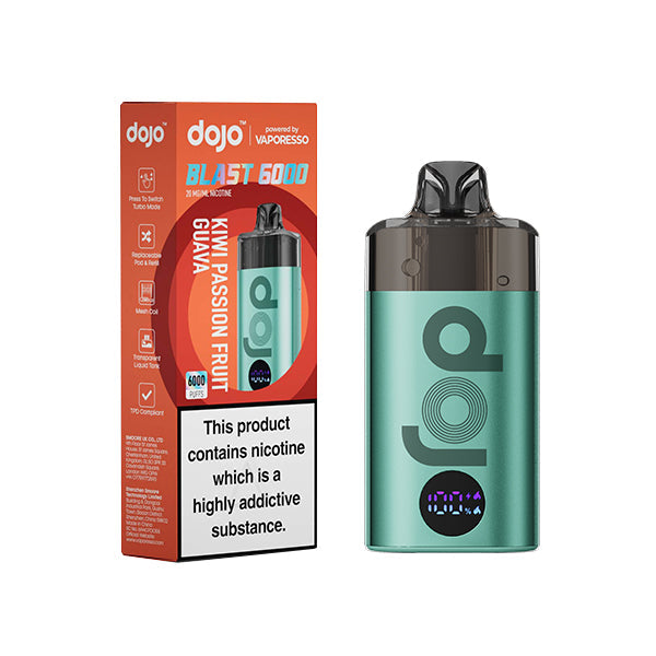 Vaporesso Dojo Blast 6000 Vape Kit Kiwi Passion Fruit Guava