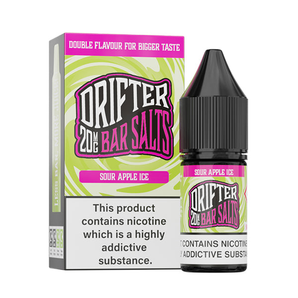 Drifter Bar Salts Sour Apple Ice 10ml Nic Salt - 20mg