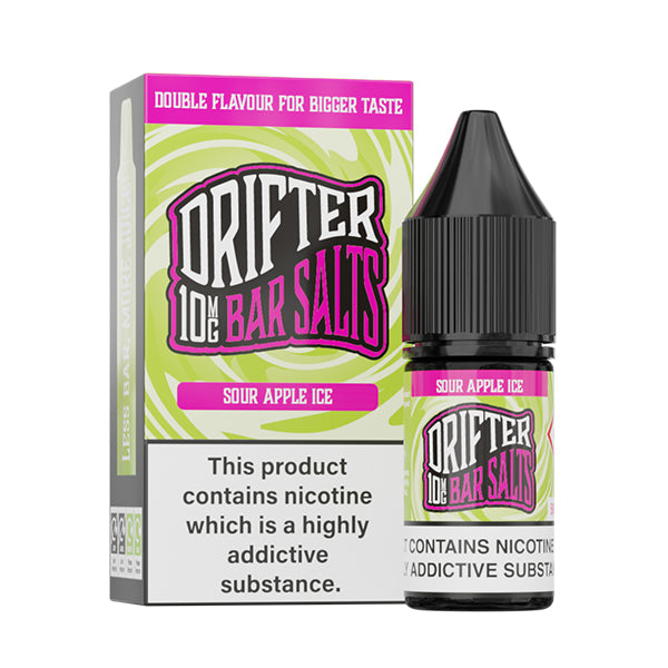 Drifter Bar Salts Sour Apple Ice 10ml Nic Salt 10mg