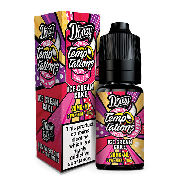 Doozy Temptations Ice Cream Cake Nic Salt 10ml E-Liquid