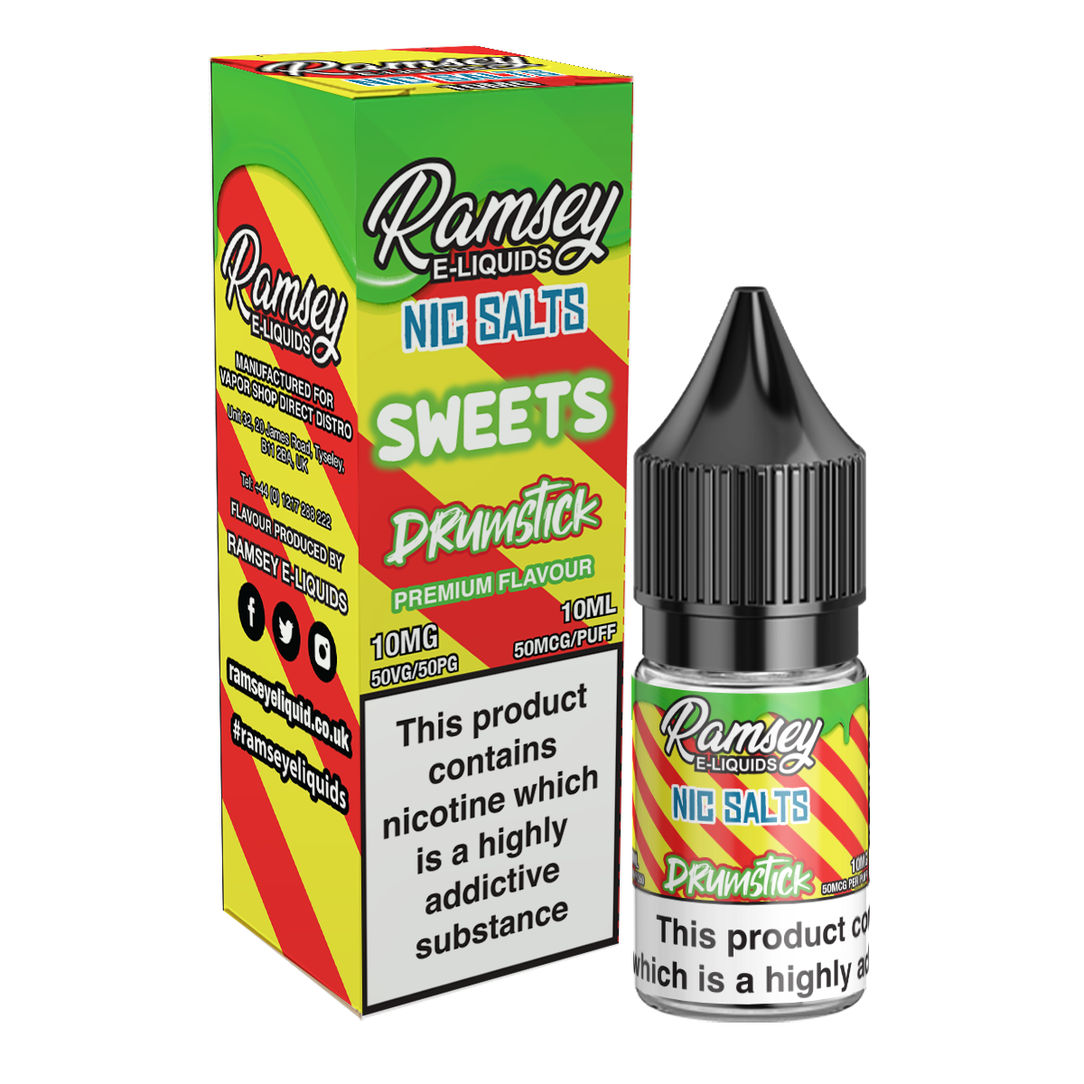 Ramsey E-Liquids Drumstick 10ml Nic Salt