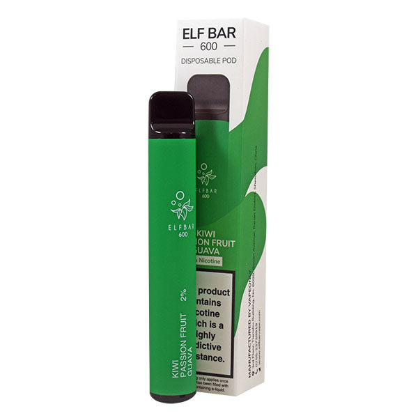 Elf Bar 600 Disposable Pod Device 20mg - Kiwi Passionfruit Guava