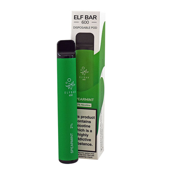 Elf Bar 600 Disposable Pod Device 20mg - Spearmint