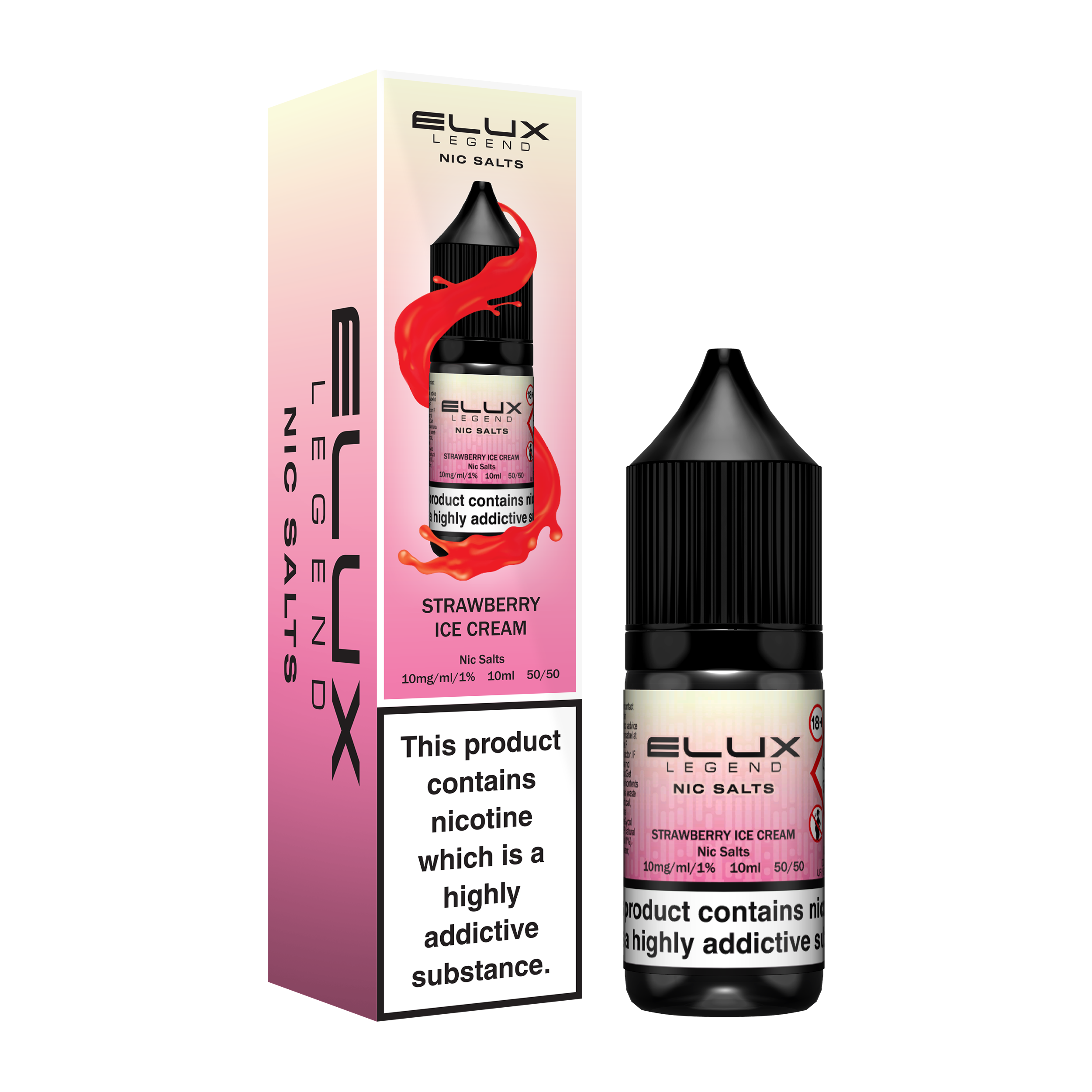 Strawberry Ice Cream Nic Salt by Elux - Nic Salts UK